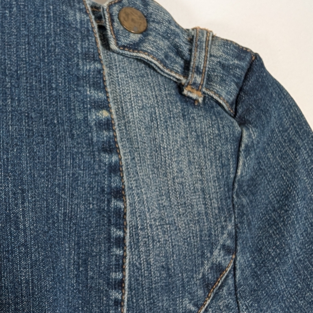 Candie's Denim Jacket with Brass Button Detail - Picture 5 of 7